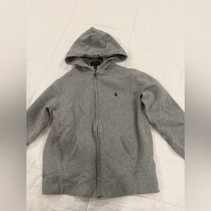 Polo by Ralph Lauren Heather Gray Zip-Up Hoodie